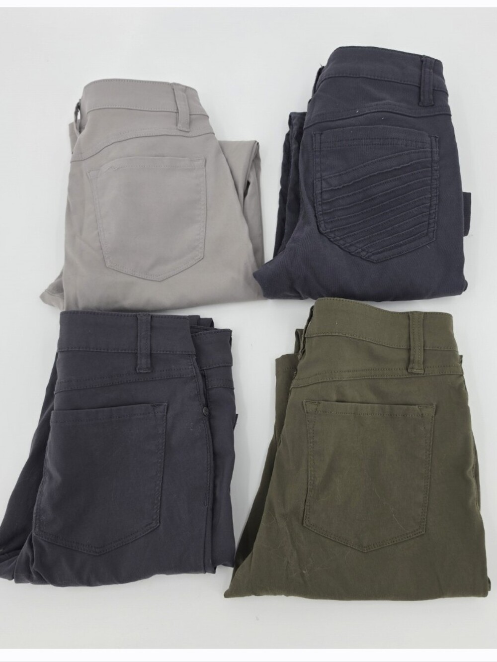 Prana Brenna Moto Pant Kara Jean Lot Size 00 Gray Green Charcoal 4 Pair